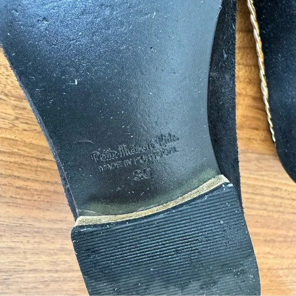 Girl's Empress Noir Suede Bow Mary Jane Dress Flats. Euro Size 30 / US 1… - Picture 11 of 15